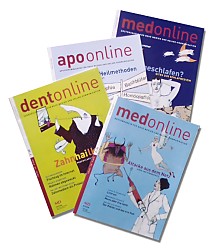 Zeitschriften-Titel: med-online, apo-online, dent-online